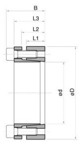 Esquema / dimensiones anillo fijacion TLK132