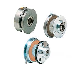 Vista de tres embragues electromagnéticos directos.