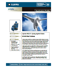 Portada del artículo Frenos hidráulicos especiales VKSD-FL modulares de 60 kW para turbinas