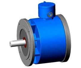 Vista de un freno eléctrico antiexplosivo