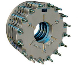 Vista de un freno neumático multidisco FU-Eaton-Airflex WC sin carga