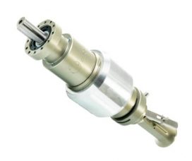 Vista de un motor de paletas en línea con gatillo sin carga